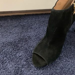 Ann Taylor peep toe booties worn once
